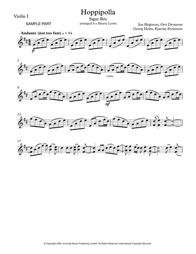 Hoppipolla (arr. Sherry Lewis Publishing)