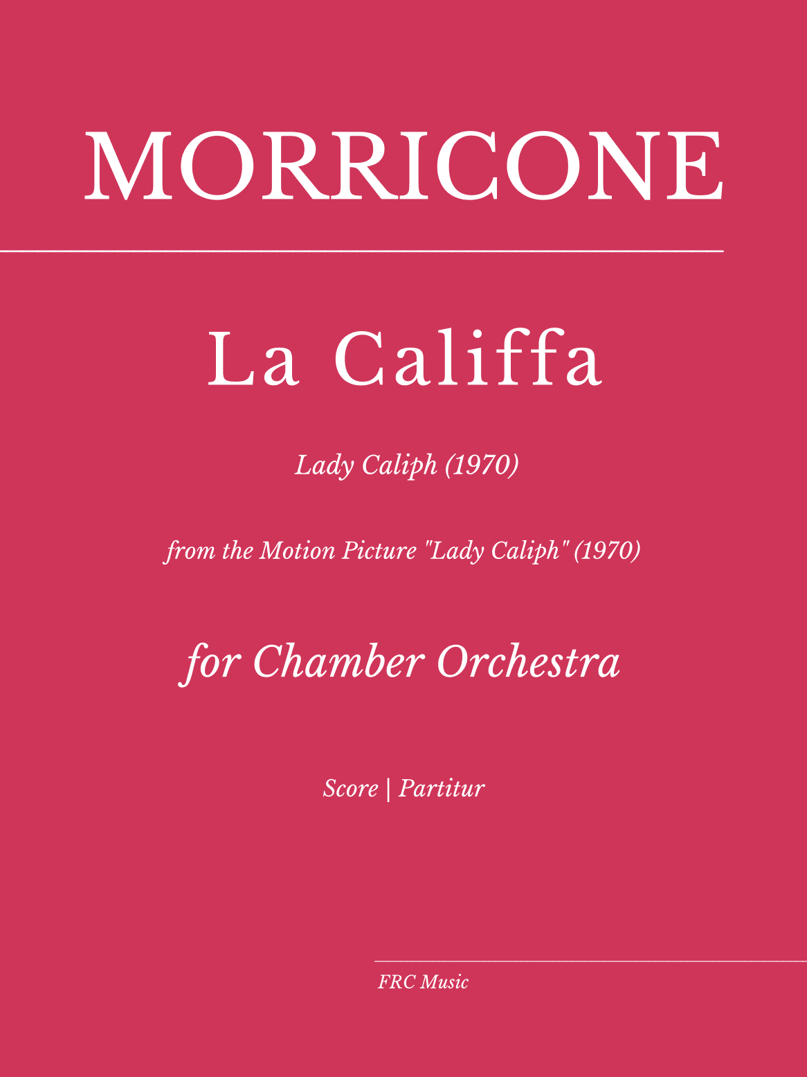 La Califfa (arr. Flavio Regis Cunha)