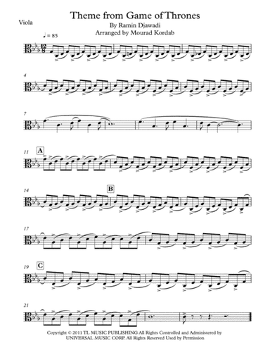 Game Of Thrones (arr. Mourad Kordab)