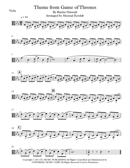 Game Of Thrones (arr. Mourad Kordab)