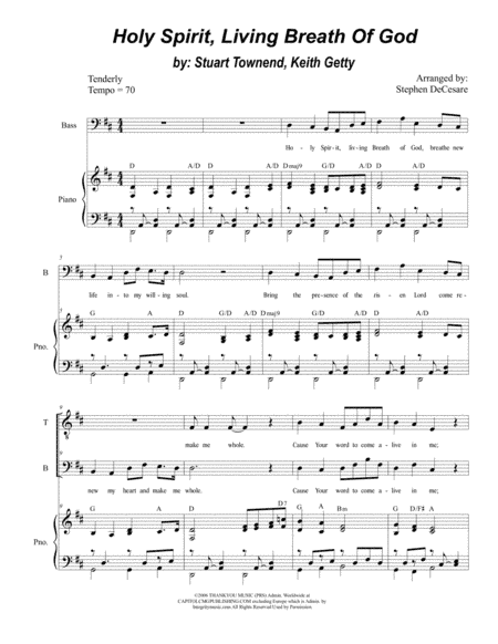 Holy Spirit, Living Breath Of God (arr. Stephen DeCesare)