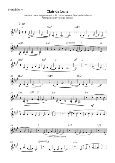 Clair de Lune (arr. Rodrigo Faleiros)