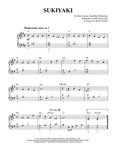 Sukiyaki (arr. Mark Phillips)