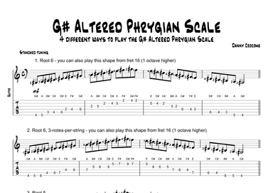 G# Altered Phrygian Scale (4 Ways to Play)