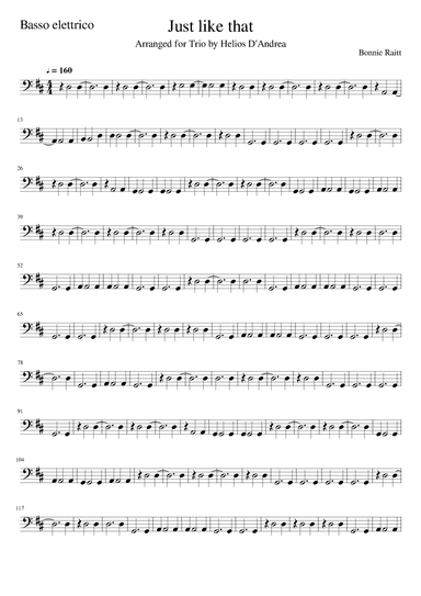 Just Like That (arr. Helios D'Andrea)