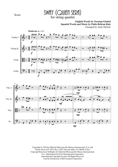 Sway (Quien Sera) (arr. Andy Derrick)