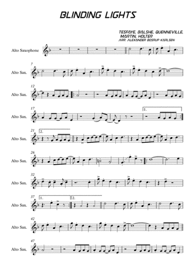 Blinding Lights (arr. Alexander Bosrup Karlsen)