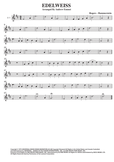 Edelweiss (arr. Andrew Emmet)