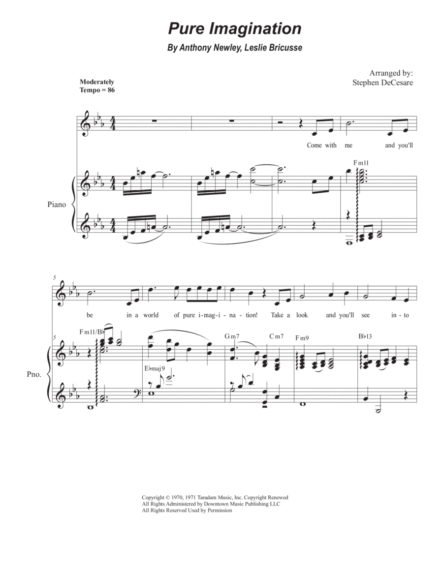Pure Imagination (arr. Stephen DeCesare)