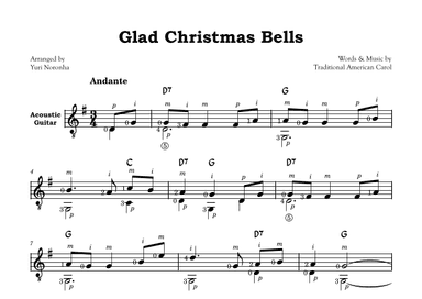 Glad Christmas Bells - For Acoustic Guitar (Fingerstyle) (arr. Yuri Noronha)