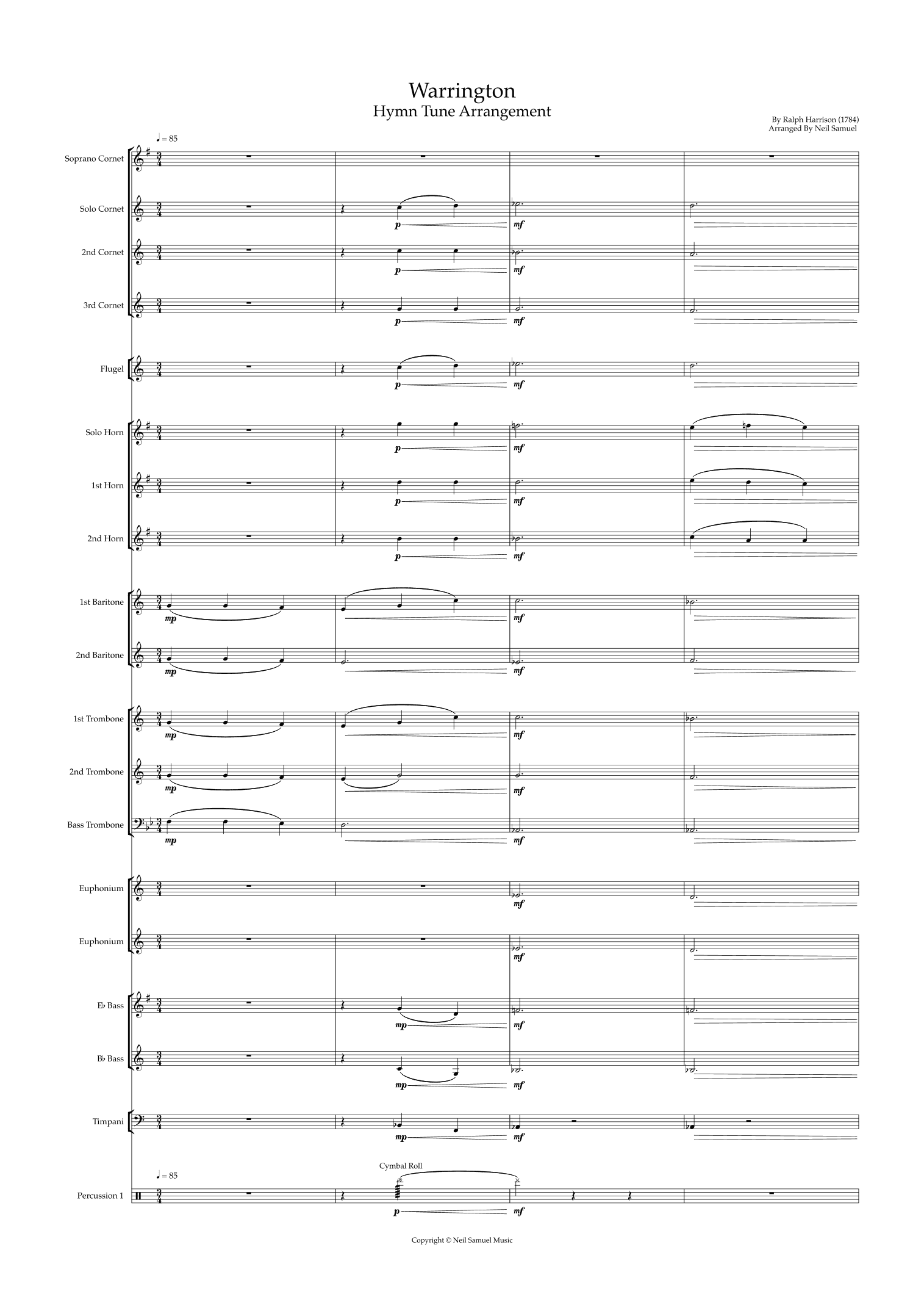 Warrington (Jesus Shall Reign Where'er The Sun) (arr. Neil Samuel)