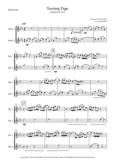 Turning Page (arr. Fabio Britto)