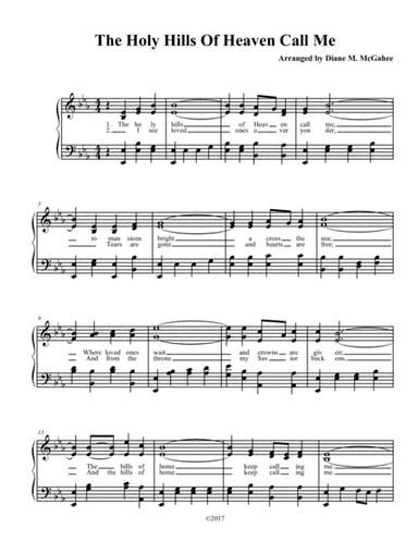 The Holy Hills Of Heaven Call Me (arr. Diane M. McGahee)