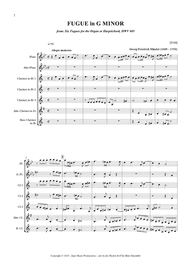 Fugue in G Minor, G.F. Händel (arr. Jope)