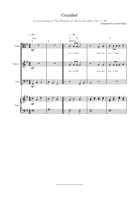 Crucified (Lent/Good Friday)  - strings and piano