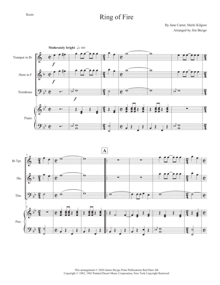 Ring Of Fire (arr. Jim Bicigo)