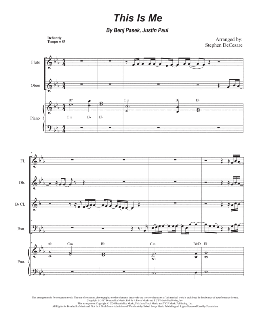 This Is Me (arr. Stephen DeCesare)