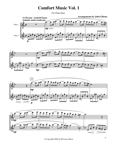Comfort Music for Flute Duet (arr. John Gibson)