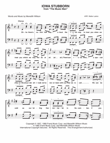 Iowa Stubborn (arr. Walter Latzko)