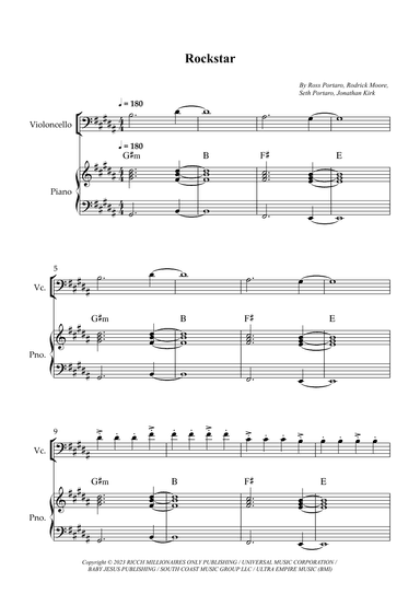 Rockstar (arr. Wesley S. SIlva)