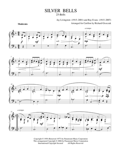 Silver Bells (arr. Richard Giszczak)