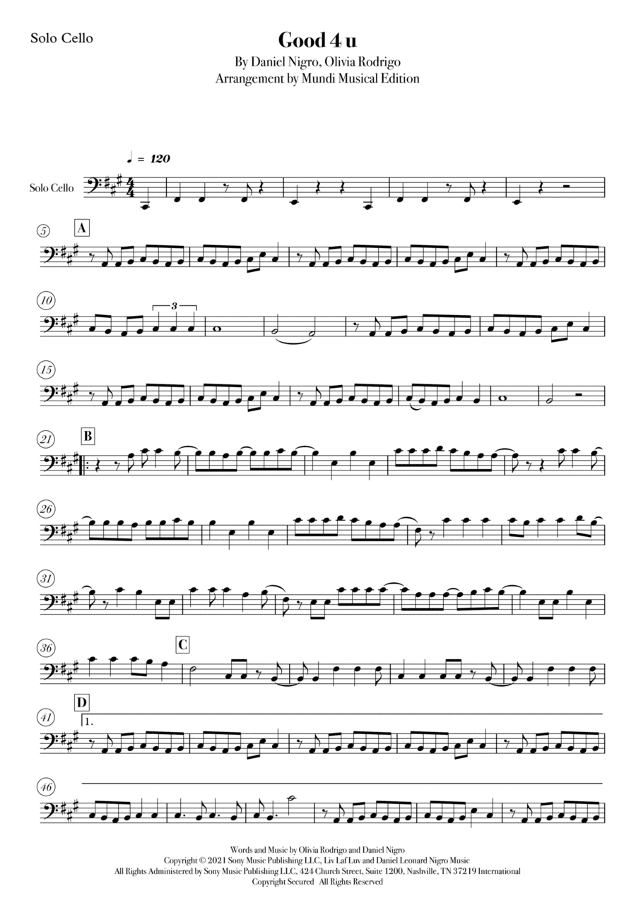 Good 4 U (arr. Mundi Musical Edition)