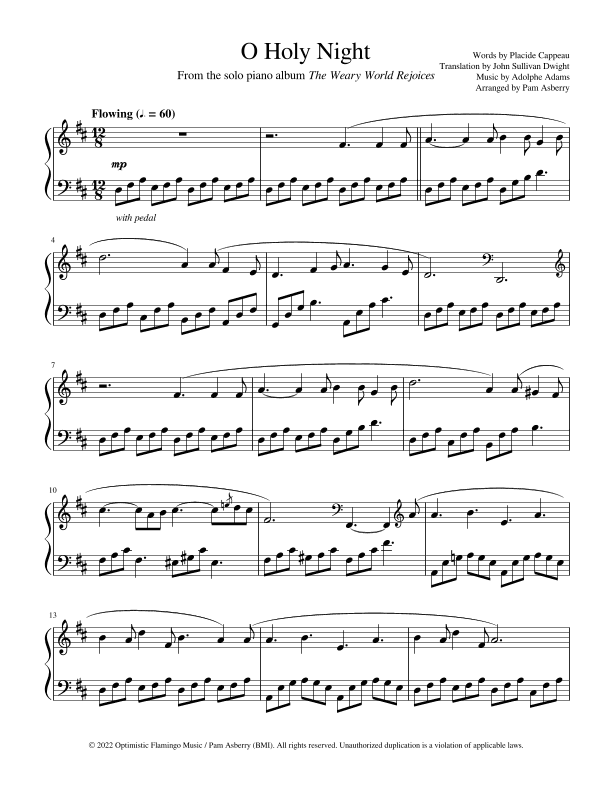 O Holy Night (arr. Pam Asberry)