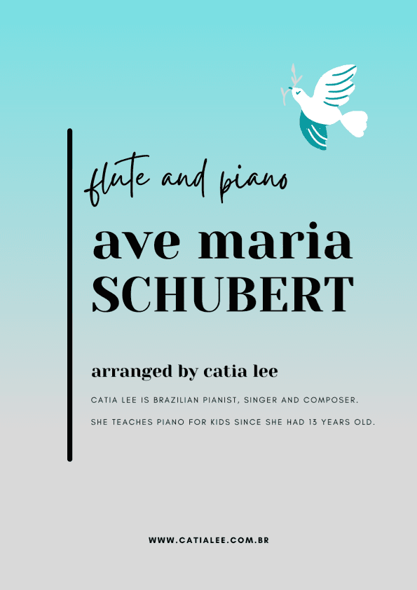 Ave Maria - Schubert for flute and piano C  Major (arr. Catia Lee)