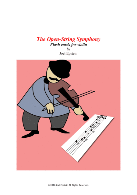 Music flash cards for beginning violin students