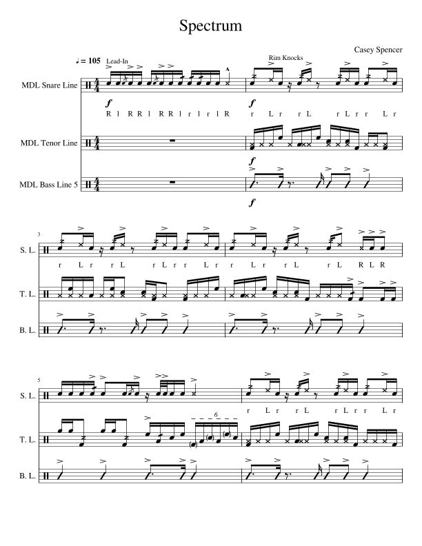 Spectrum - Drumline Cadence