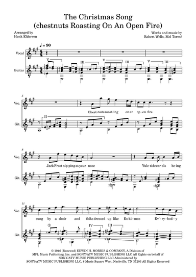 The Christmas Song (chestnuts Roasting On An Open Fire) (arr. Henk Elderson)