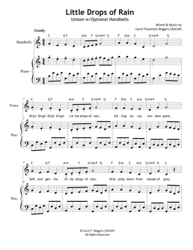 Little Drops of Rain (Unison)
