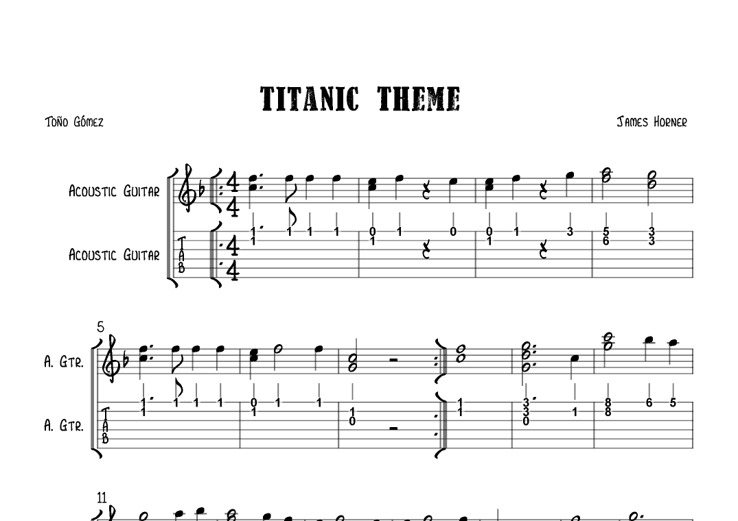 Titanic Suite (arr. Toño Gómez)