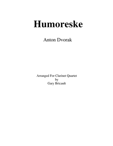 Humoreske (arr. Gary Bricault)