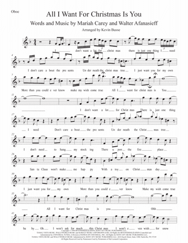 All I Want For Christmas Is You (arr. Kevin Busse)