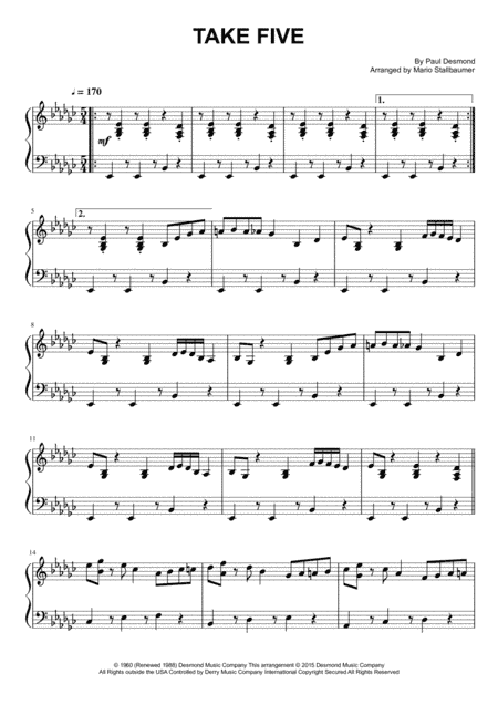 Take Five (arr. Mario Stallbaumer)