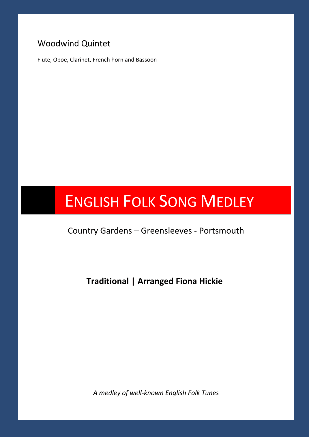 English Folk Song Medley (arr. Fiona Alice Hickie)