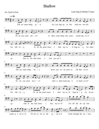 Shallow (arr. Jarett LeVan)