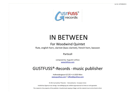 In Between - Jazzy Ballad for Woodwind Quintet