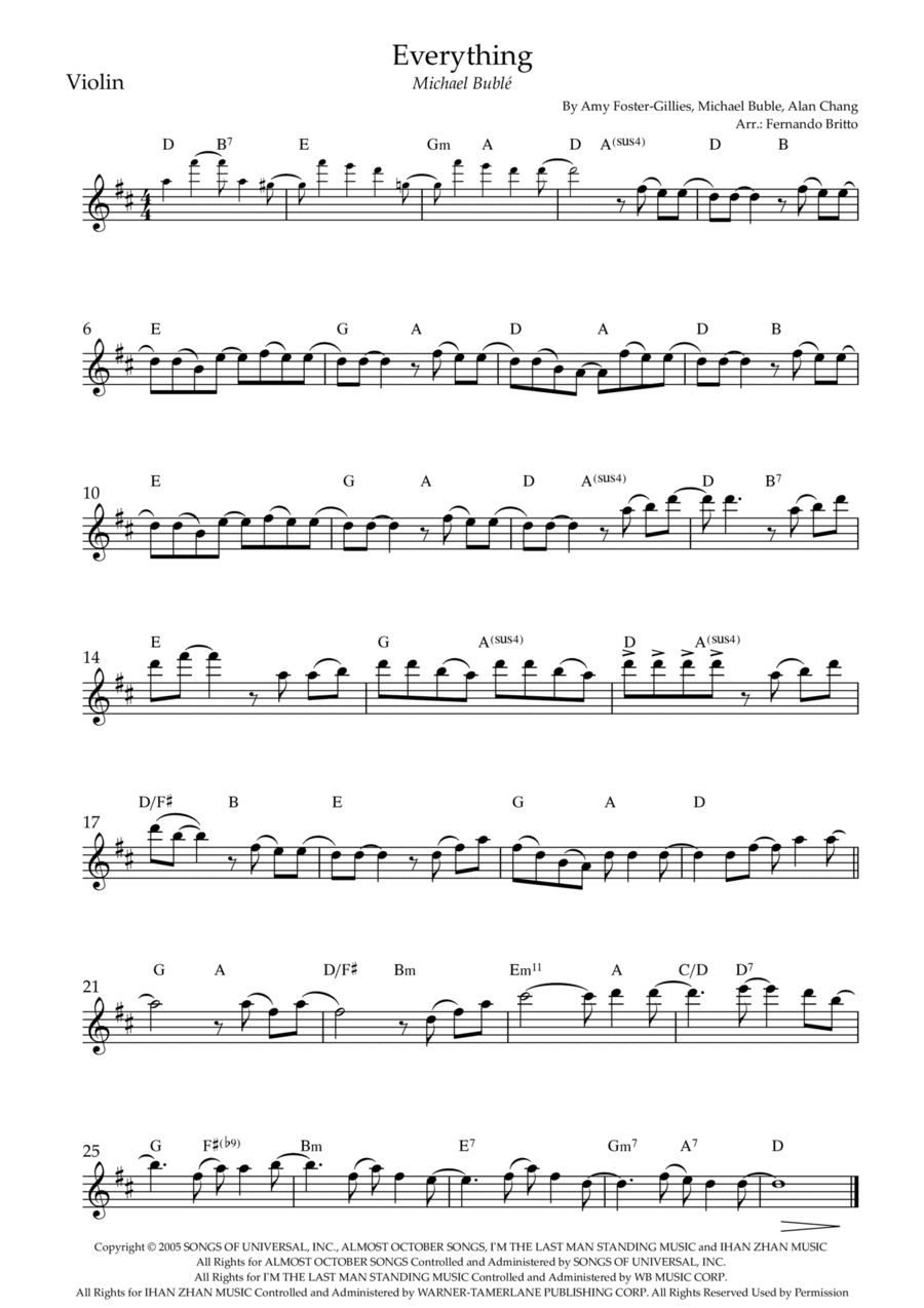 Everything (arr. Fernando Britto)