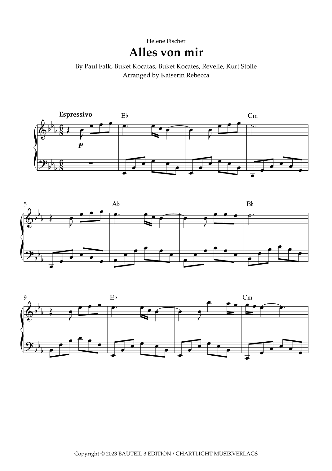 Alles Von Mir (arr. Kaiserin Rebecca)