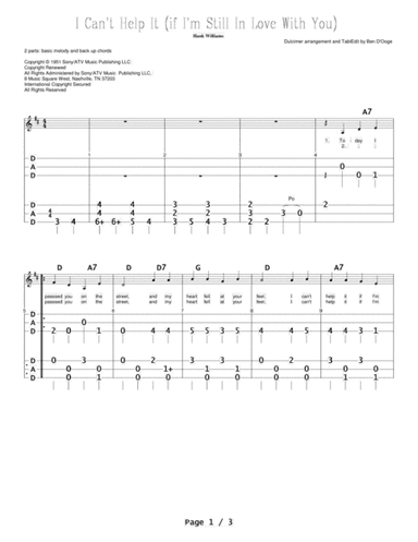 I Can't Help It (if I'm Still In Love With You) (arr. Ben D'Ooge)