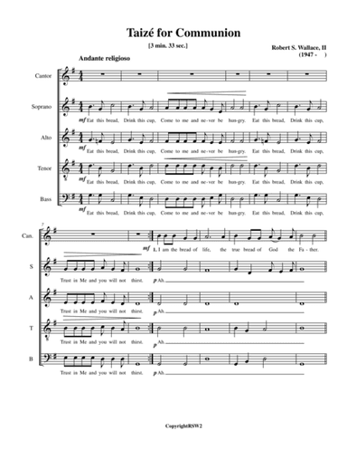 Taizé for Communion