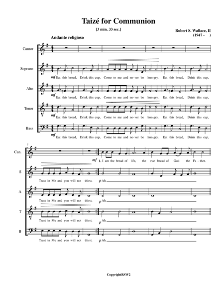 Taizé for Communion