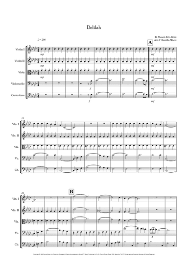 Delilah (arr. Tom Rundle-Wood)