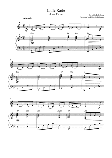 Little Katie  (Liten Karin) (arr. Kaiserin Rebecca)