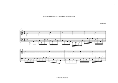 Pachelbel - What my God Will, It Happens All The Time (arr. Emanuel M. Froes)