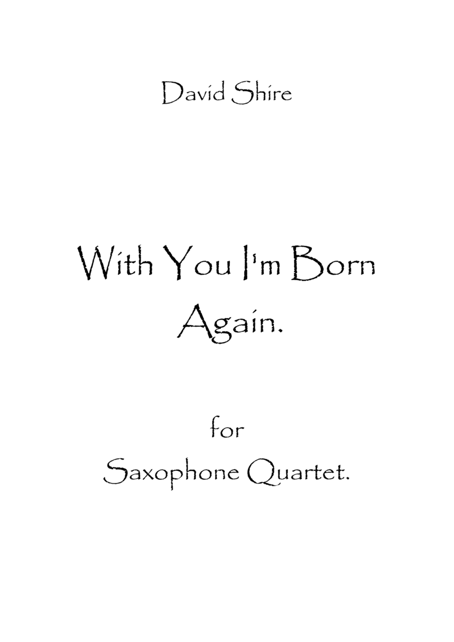 With You I'm Born Again (arr. Spence Bundy)