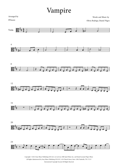 Vampire (arr. BTmusic)