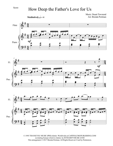 How Deep The Father's Love For Us (arr. Brenda Portman)